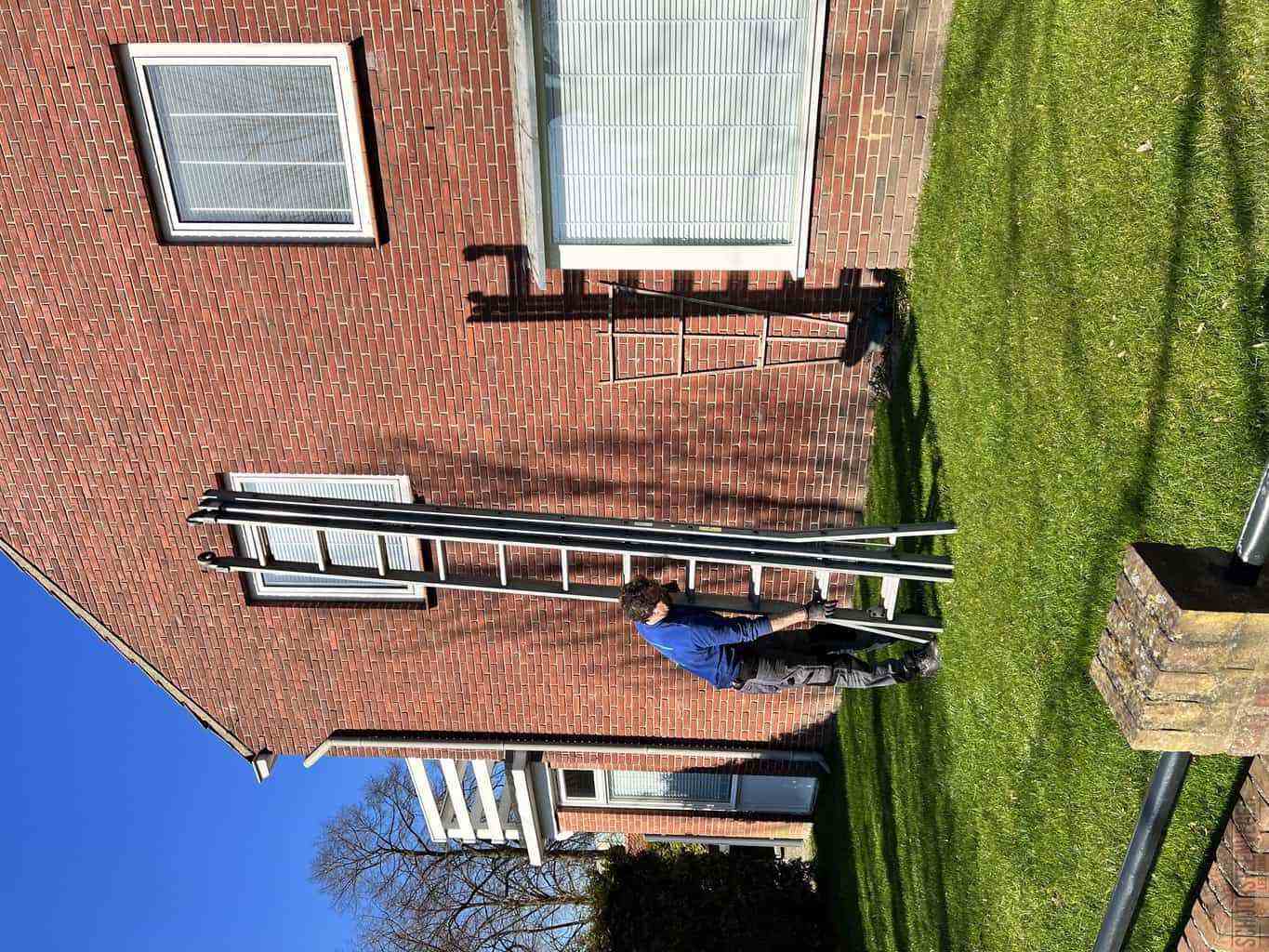 Leerdam schoorsteenveger huis ladder